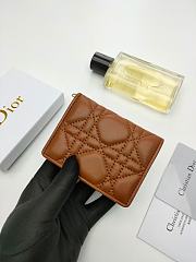 DIOR Brown WALLET 10.5x7.5x2.5cm - 5
