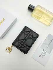 DIOR Black WALLET 10.5x7.5x2.5cm - 4