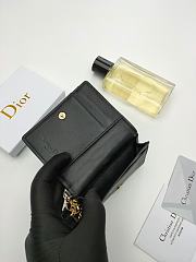 DIOR Black WALLET 10.5x7.5x2.5cm - 3