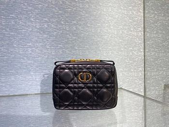 DIOR Clutch black bag 130620C 15x10.5x4cm