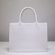 DIOR BOOK TOTE WHITE BAG 120903C 36.5x28x16cm - 1