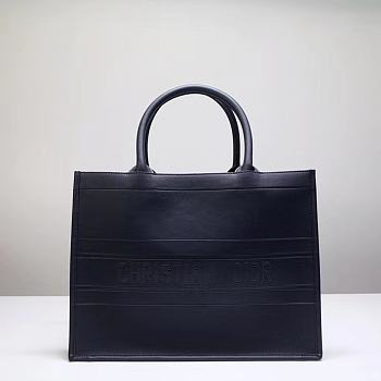 DIOR BOOK TOTE BLACK BAG 120903C 36.5x28x16cm