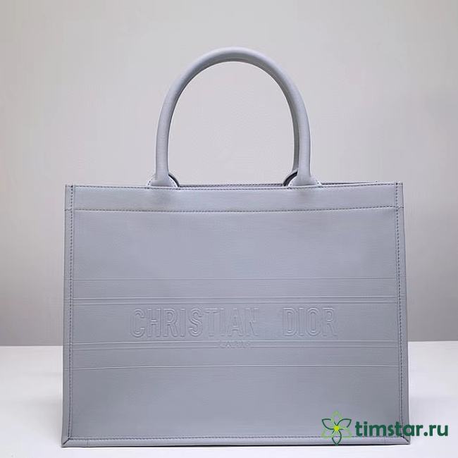 DIOR BOOK TOTE GREY BAG 120903C 36.5x28x16cm - 1