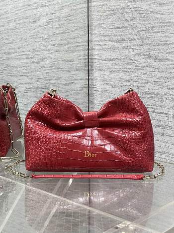 Dior LAMBSKIN 2026 red Bag 27x8x18cm 2