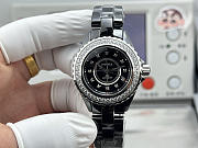 Chanel watch black 33mm - 4