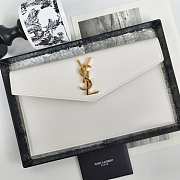 YSL White gold buckle bag 27*16*2cm - 1