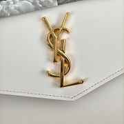 YSL White gold buckle bag 27*16*2cm - 2