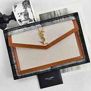 YSL BROWN BAG  27*16*2cm  - 1