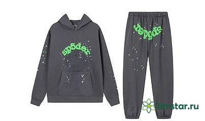 Sp5der SS24 OG Web grey Hoodie and Pants a Set grey - 1