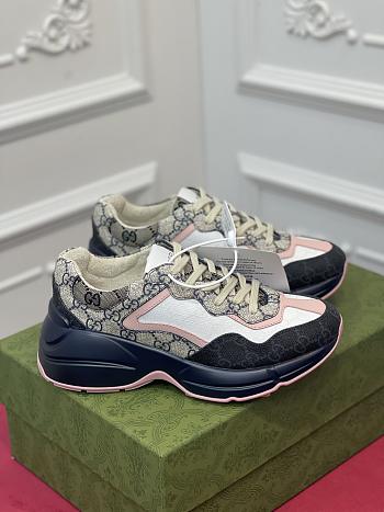 GUCCI Rhyton lace-up low-top chunky sneakers