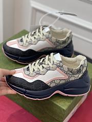 GUCCI Rhyton lace-up low-top chunky sneakers - 4