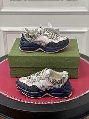 GUCCI Rhyton lace-up low-top chunky sneakers - 3