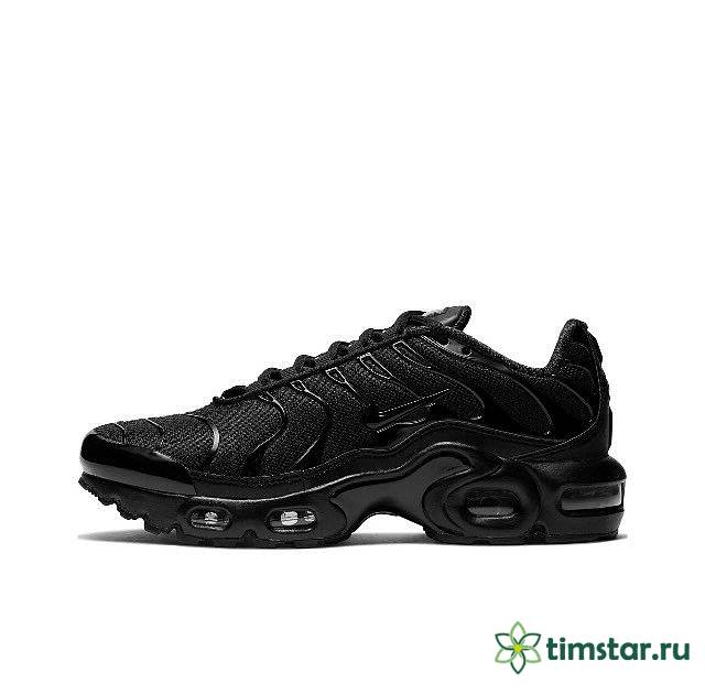 Nike Air Max Plus GS Low-Top Running Shoes, Black - 1