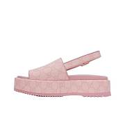 GUCCI GG Platform platform buckle strap sandals, pink - 1