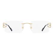 CARTIER solid color temple design optical frame, gold - 3