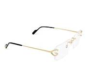 CARTIER solid color temple design optical frame, gold - 2