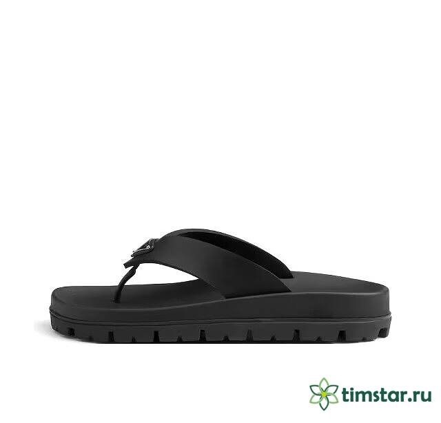 PRADA platform comfortable flip-flops, black - 1