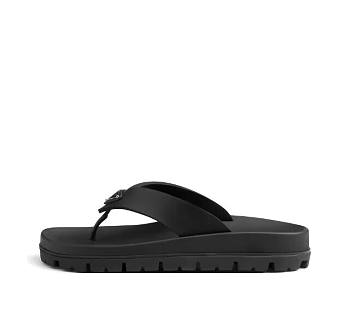 PRADA platform comfortable flip-flops, black