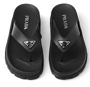 PRADA platform comfortable flip-flops, black - 5