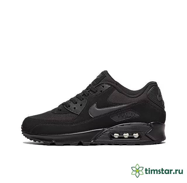 Nike Air Max 90 Mesh Suede Comfortable and Simple Low-Top Casual  Black - 1