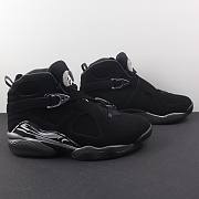 Jordan Air Jordan 8 Comfort Fit High-Top Retro Basketball Shoes Black - 1