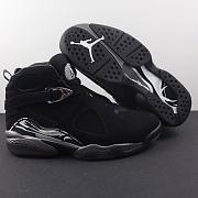 Jordan Air Jordan 8 Comfort Fit High-Top Retro Basketball Shoes Black - 2